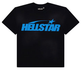 Hellstar Classic T-shirt (Gel Print) Black/Blue