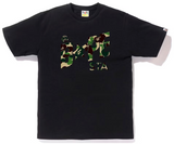 BAPE ABC Camo Bape Sta Logo Tee Black Green