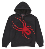 Supreme Spyder Zip Up Hooded Sweatshirt Black