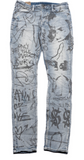 Ksubi x Trippie Redd Van Winkle Devil Jeans Blue Denim