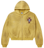 Vale Sun Cluster Zip Up Yellow