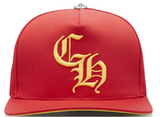 Chrome Hearts CH Silver Button Hat Red/Yellow