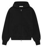Fear Of God Essentials Full Zip-Up Hoodie Jet Black