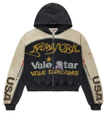 Vale Star Zip Up Black/Beige