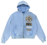 Wicked Valley Moto Zip Up Mist