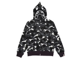 BAPE City Camo Shark WGM Full-Zip Hoodie (SS23) Black