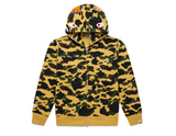BAPE 1st Camo Shark Full Zip Hoodie Yellow