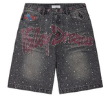 Vale Iced Out Jorts  Black