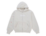 Supreme MM6 Maison Margiela Box Logo Zip Up Hooded Sweatshirt White