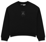 Sp5der Rhinestone TM Crewneck Black