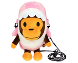 BAPE Baby Milo Plush Mobile Bag Pale Pink