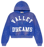 Vale Classico Zip Up Hoodie  Sapphire