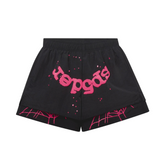 Sp5der OG Web Double Layer Short Black/Pink