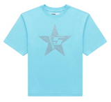 Sp5der Big 5 Star Rhinestone Tee Light Blue