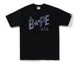 BAPE Tie Dye Bape Sta Logo Tee Black/Purple
