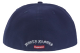 Supreme Gold Cross S Logo New Era Fitted Hat Light Navy