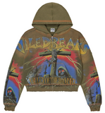 Vale Damned Big Zip Up Olive