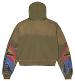 Vale Damned Big Zip Up Olive
