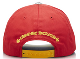 Chrome Hearts CH Silver Button Hat Red/Yellow