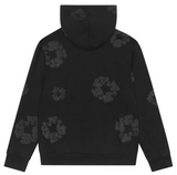 Denim Tears Mono Cotton Wreath Zip Hoodie Black