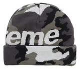 Supreme Camo Big Logo Beanie Snow Camo