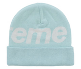 Supreme Big Logo Beanie (FW25) Light Blue