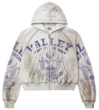 Vale Army Zip Up Grey