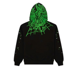 Sp5der Heavy Web Hoodie Black/Green