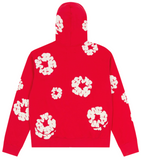 Denim Tears Cotton Wreath Zip Hoodie Red