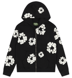 Denim Tears Cotton Wreath Zip Hoodie Black