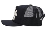 Chrome Hearts White Cemetary Cross CH Trucker Hat Black/White