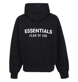Fear of God Essentials Classic Fit Fleece Hoodie Black
