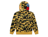 BAPE 1st Camo Shark Full Zip Hoodie Yellow
