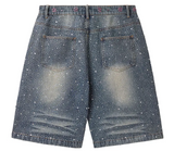 Vale Iced Out Jorts  Denim