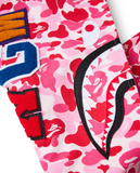 BAPE ABC Camo Shark Full Zip Hoodie Pink