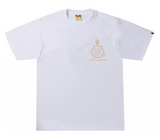 BAPE Sand Camo Mad Face Tee White/Beige