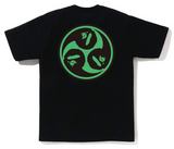 BAPE Japan Culture Mitsudomoe Tee Black