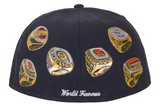 Supreme Rings Box Logo New Era 59Fifty Fitted Hat Navy