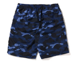BAPE Color Camo Shark Beach Shorts (SS22) Navy