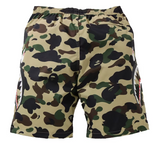 BAPE 1st Camo Side Shark Beach Shorts Yellow