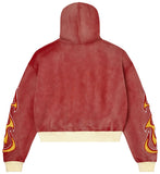 Vale Chimera Zip Up Hoodie Red