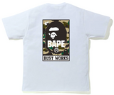BAPE 1st Camo Busy Works Tee (FW21) White/Yellow